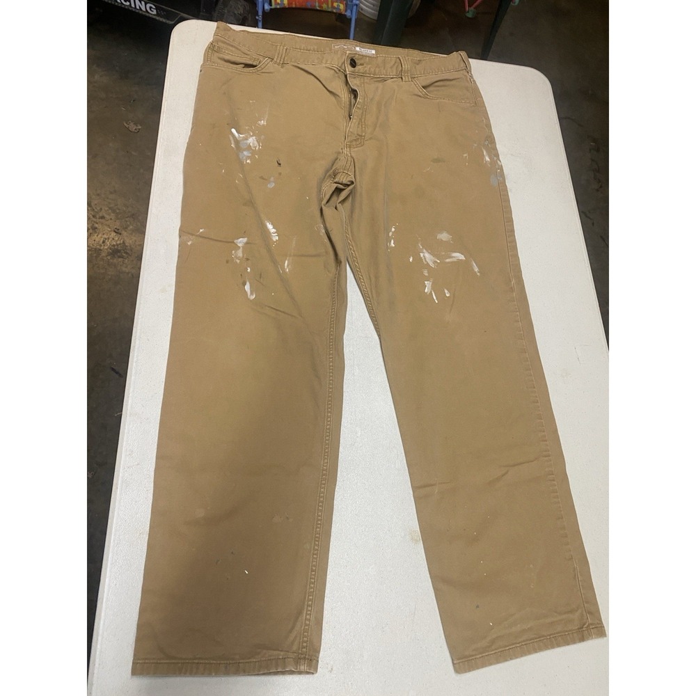 CARHARTT RELAXED FIT CANVAS WORK PANT TAN SZ 40x32